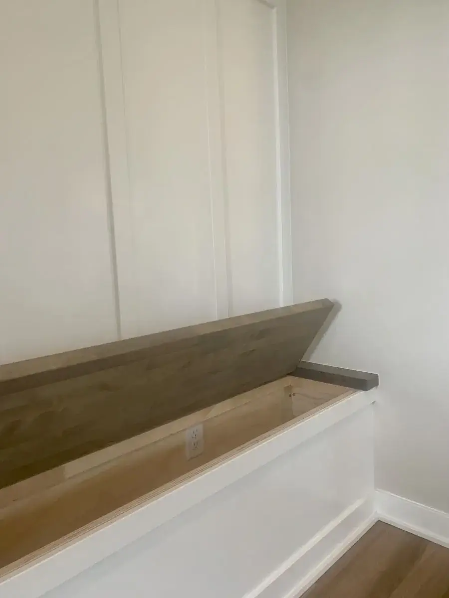 Bench that opens for storage